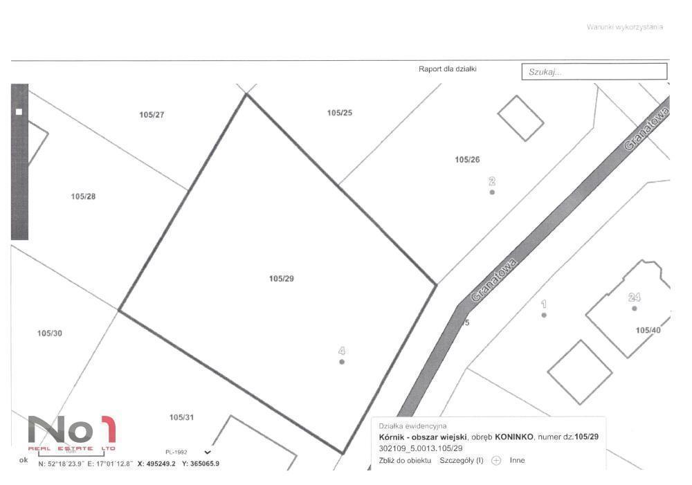 Działka Koninko – na sprzedaż